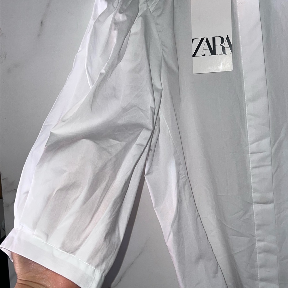 Zara Men's Crisp White Dress Pants
